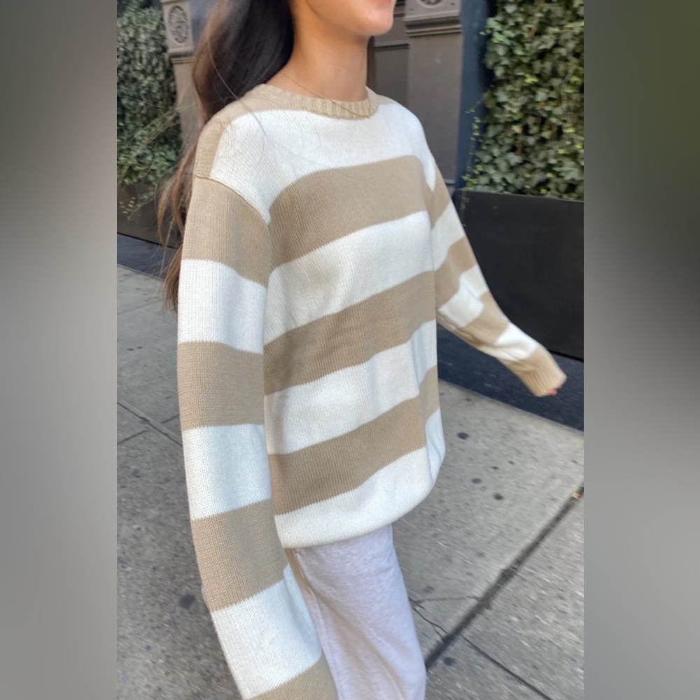 Brandy Melville NWOT striped 100% cotton sweater
